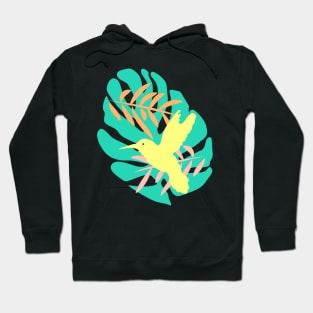 Hummingbird on a leaf Hoodie